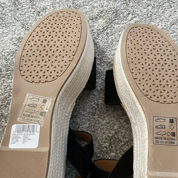 NEW- Qupid Big Bang Espadrille Wedge Sandals - Picture 13 of 17